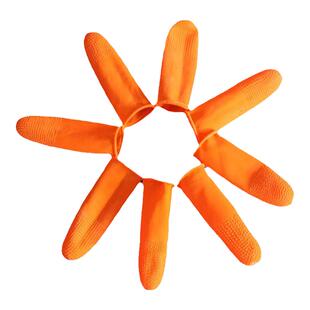 手指套耐磨加厚橡胶指套防护保护套指头硅胶防滑劳保 麻点 玩游戏