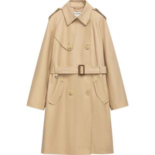 播卡其色风衣外套女商场同款宽松气质中长款大衣BDR1FD0101