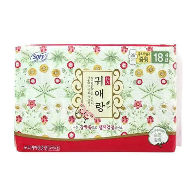 韩国LG贵爱娘卫生巾日用25cm6包