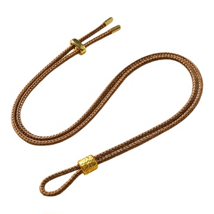 老铺同款黄金吊坠挂绳手工编织绳八宝罗盘项链绳子毛衣链葫芦挂绳