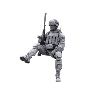 1/35人物模型俄军现代战斗系统装甲车指挥官兵人GK白模手办178-2