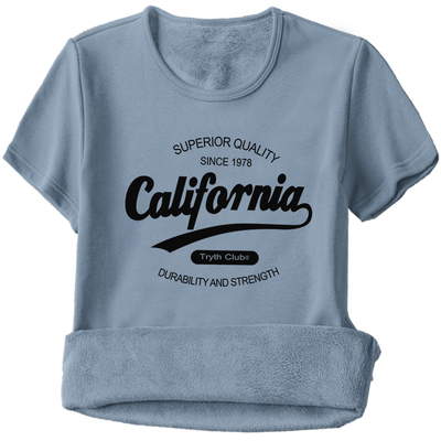 保暖加绒加厚短袖T恤蓄热持久