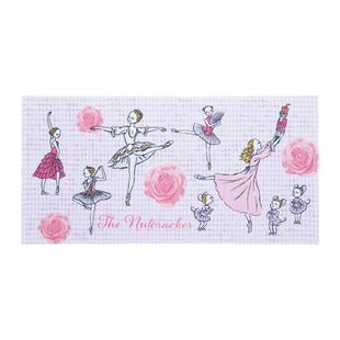 日本那须藤芭蕾舞新款双面毛圈无捻纱柔软纯棉方童毛巾浴巾