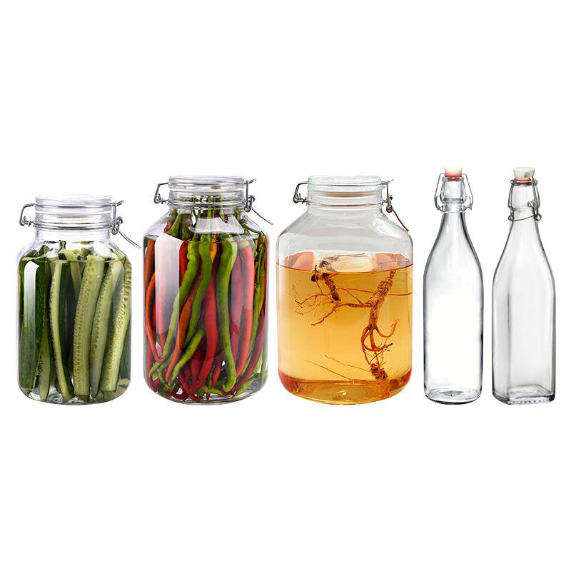 【自营】BormioliRocco意大利进口腌制泡酒玻璃密封罐大容量5升