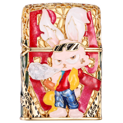 zippo正品打火机潮玩兔