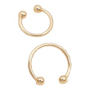 14k包金保色配件耳骨夹耳夹式耳钉耳饰隐形夹环无耳洞diy手工材料