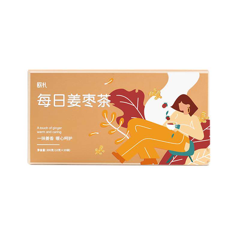 红枣姜茶干生姜茶姨妈无红糖暖心养生茶包适合女生经期三伏天姜茶