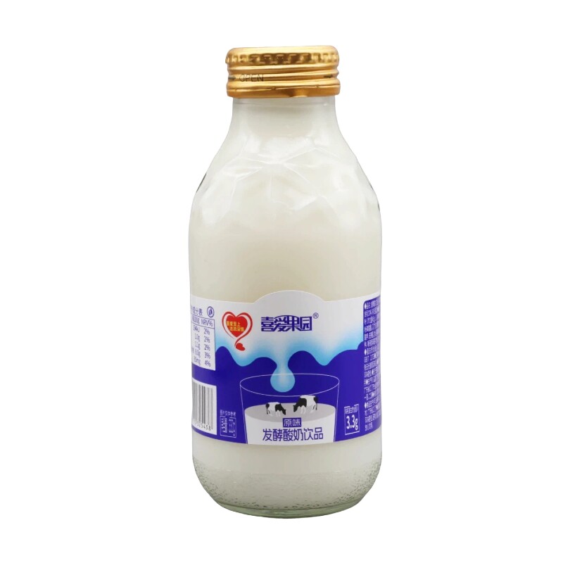 原味发酵酸奶330gX12瓶小瓶装
