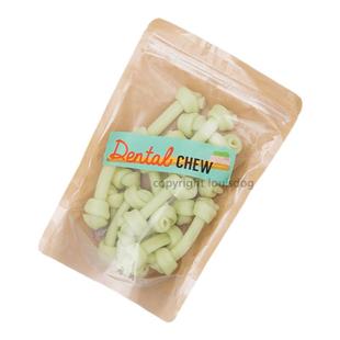 『Memory Pet』韩国louisdog宠物磨牙棒去口臭绿茶鳕鱼打结狗零食