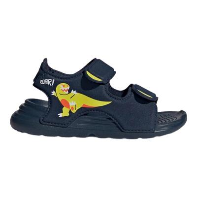 adidas阿迪达斯夏0-4岁宝宝露脚趾魔术贴儿童卡通沙滩凉鞋GX2442