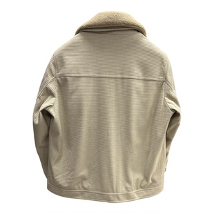 H家 47羊毛翻领夹克男秋冬加厚保暖休闲外套新款男士灯芯绒薄棉衣