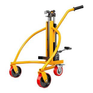 沪工鹰嘴式手动油桶搬运车200L圆桶夹叉车铁桶塑料桶装卸推车神器