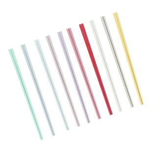 摩卡色彩色筷子10双装家用抗菌高档轻奢一人一筷分类送礼合金筷子