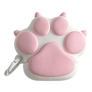 粉嫩少女心可爱猫爪适用于苹果Airpods4保护套2/3代无线蓝牙耳机软壳Airpods pro创意卡通硅胶女新款防摔链条