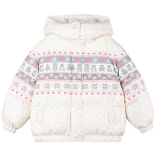 MUCMUKN【童话雪国】费尔岛小熊羽绒服保暖三防安心绒女童冬新款