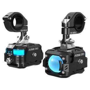 未来之眼F150摩托车射灯本田PCX160辅助灯LED超亮大灯爆闪透镜