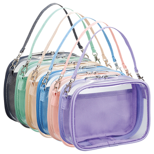 日本LIHIT LAB.喜利myfa透明娃娃包娃外出遛娃包pvc痛包明星公仔棉花娃娃玩偶追星应援展示收纳包防尘挂包