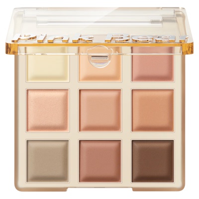 【达人专享】pinkbear皮可熊哑光眼影盘九色大地色眼影礼物