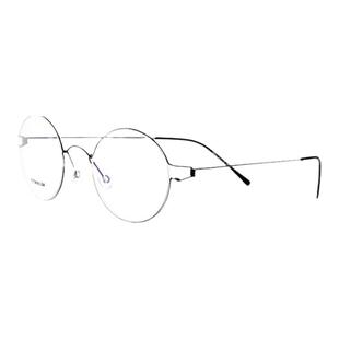 6g经典款纯钛男女同款圆框无螺丝眼镜小圆框丹麦设计超轻眼镜rim