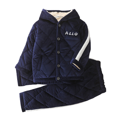 儿童睡衣夹棉冬季家居服