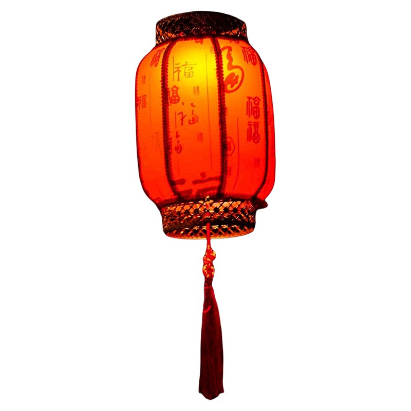 仿羊皮红灯笼春节新年户外防水