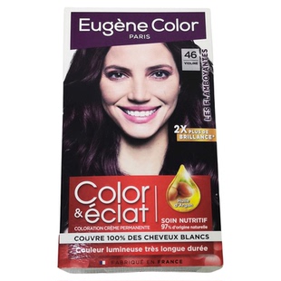 包邮eugene color法国ec染发膏精油染免漂黑紫色棕男女