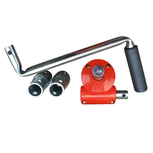 包邮园艺养殖大棚骨架配件红色涡轮四件套卷膜器摇膜器手摇卷帘机