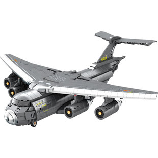 积木运20大型运输飞机国产军事拼装玩具巨大型男孩子礼物2026新款