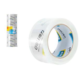 得力透明胶带大卷封口批发大号高粘度加宽带封箱带高透明胶布胶纸包装不留胶6宽胶带4.8cm快递打包封箱胶纸箱