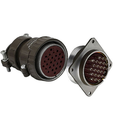 航空插头插座P48-9芯20芯26芯电缆连接器P20K4Q P20K11Q开孔48mm