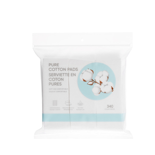 MINISO名创优品全棉压边脸部化妆卸妆棉柔软清洁湿敷可用不掉絮