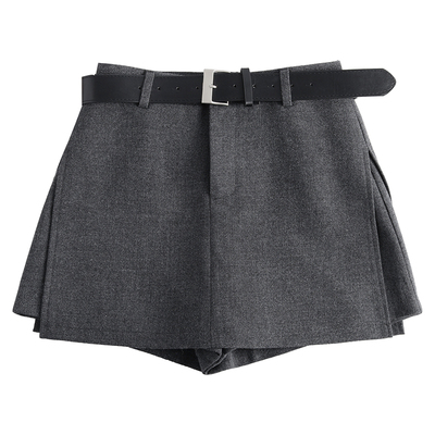 秋冬季女士厚款包臀毛呢半身裙裤