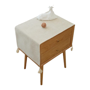卧室床头柜罩盖布巾2026年新款布艺桌布简约现代床头柜防尘罩垫布
