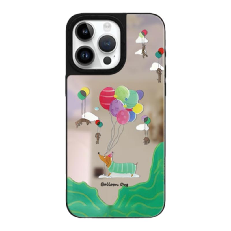 UNNNO【奇奇气球】狗狗设计高级适用于iPhone15promax手机壳14苹果14promax女15pro硅胶11小众13新款全包镜面