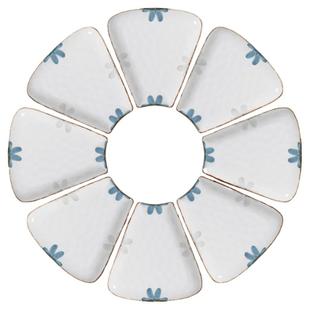 扇形大拼盘餐具组合套装家用陶瓷托菜盘子团圆年夜饭家庭乔迁礼物