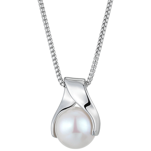 白岚鱼尾珍珠项链女925银轻奢原创小众设计气质毛衣链XL2583