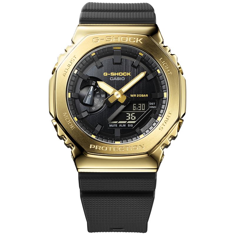 【礼物】卡西欧旗舰店GM-2100黄金时代新黑金时尚手表男 G-SHOCK