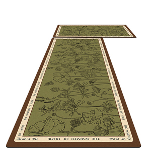 厨房地垫硅藻泥2025新款专用脚垫耐脏家用地毯防滑防油可擦免洗