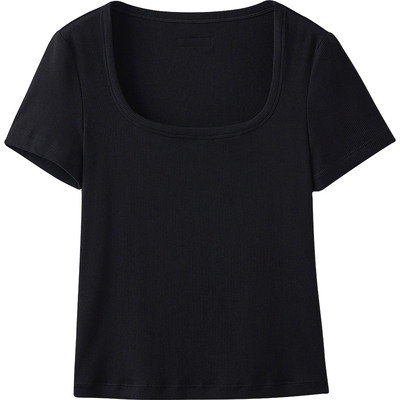 播商场同款修身显瘦美式短袖T恤女春夏洋气上衣BDS2YD2605