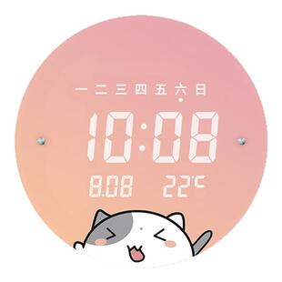 网红挂钟可爱儿童钟表客厅家用时钟卧室静音挂表夜光挂墙现代简约