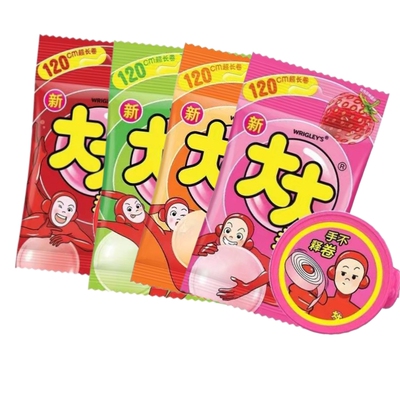 怀旧30克*4盒卷装大大泡泡糖