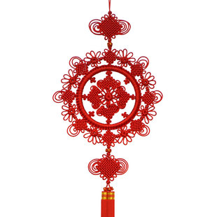 巧艺精品中国结大号手工编织丝线玄关挂饰新中式乔迁礼品庆福团圆