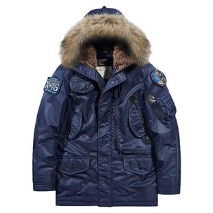 VIP冬季N3B飞行员棉衣男加厚毛领大衣保暖棉袄复古派克服工装外套