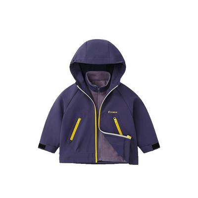 齐齐熊宝宝秋冬户外三合一外套