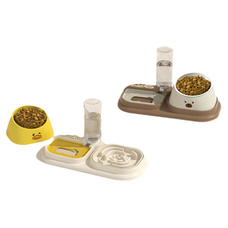 陶瓷猫碗猫粮喂食喂水器猫食盆不易打翻保护颈椎宠物狗碗猫咪用品
