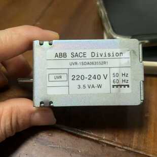 下单前咨询ABB欠压脱扣线圈UVR-1SDA063552R1 220-