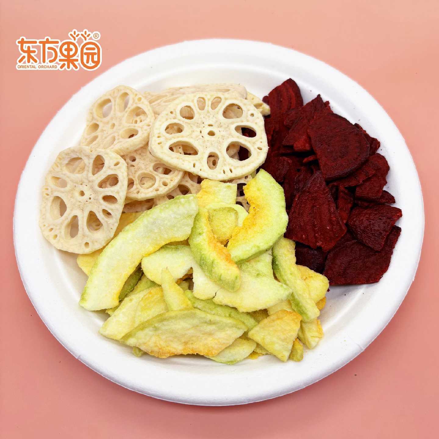工厂清仓三色果蔬脆混合脆干尾货处理莲藕脆甜菜根脆哈密瓜脆
