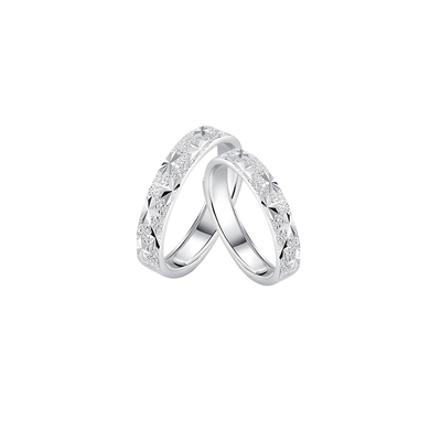 【可刻字】满天星情侣对戒一对