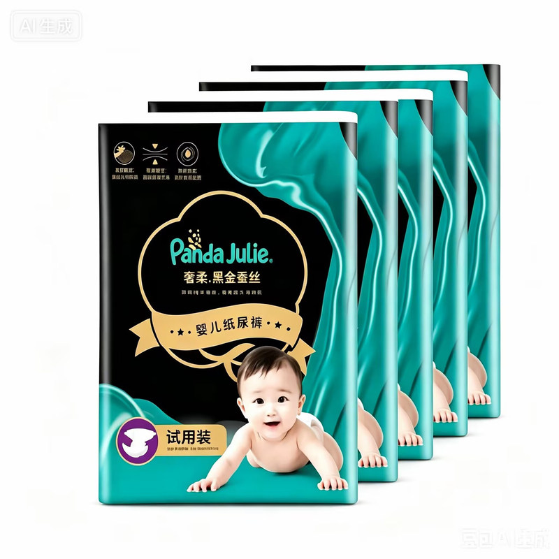 黑金帮奢柔薄款透气防漏拉拉裤