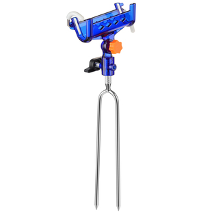 自锁炮台支架竿架全金属鱼竿海竿手杆两用台钓鱼架杆万向地插抛杆